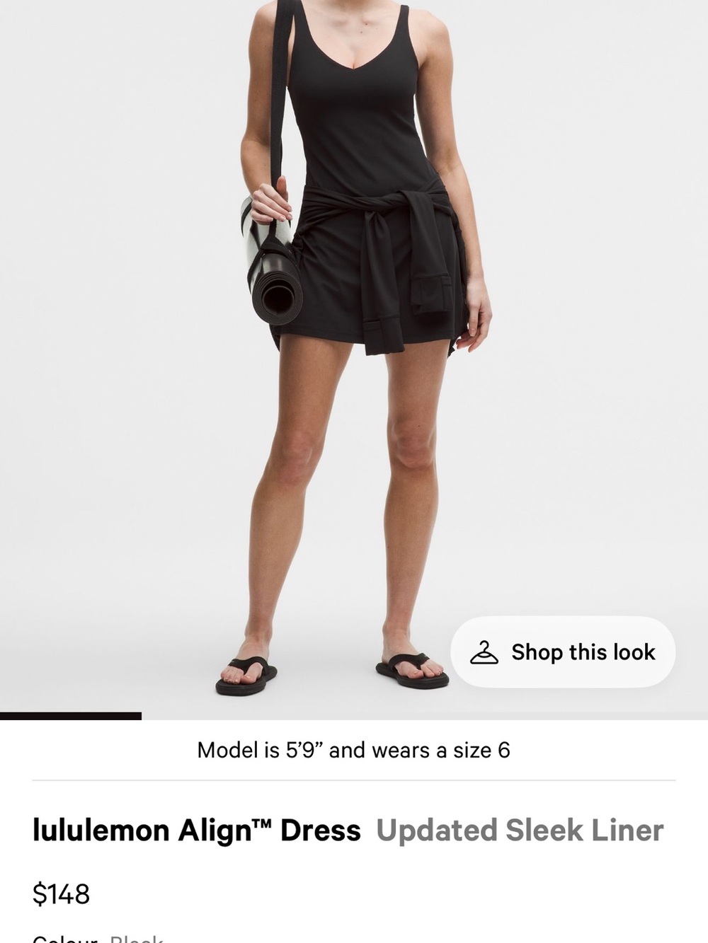 lululemon Align Dress in Black
